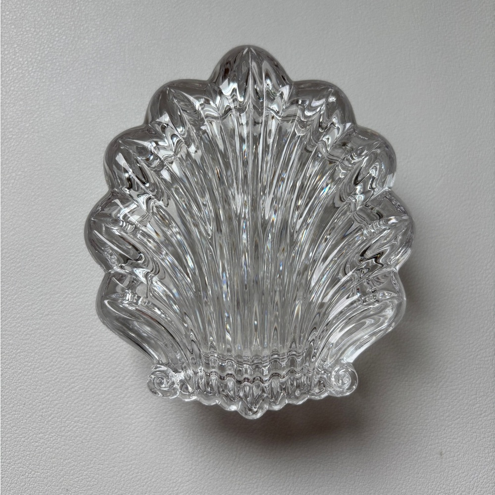 Gorham Crystal Trinket Box Chantilly Shell Vintage